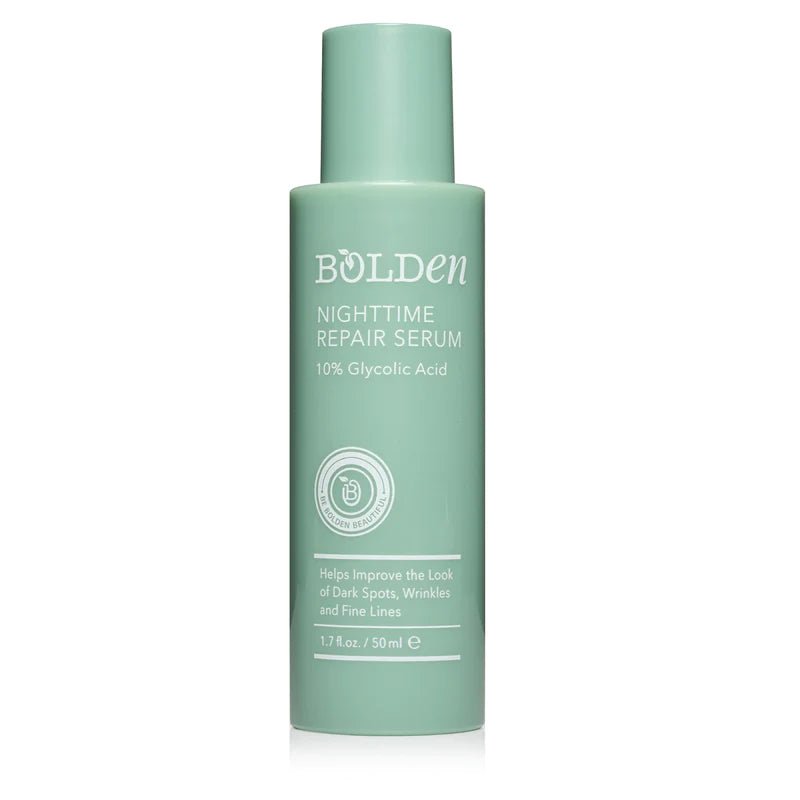 BOLDEN Night Time Repair Serum 10% GLYCOLIC ACID Fades Dark Spots 50ml
