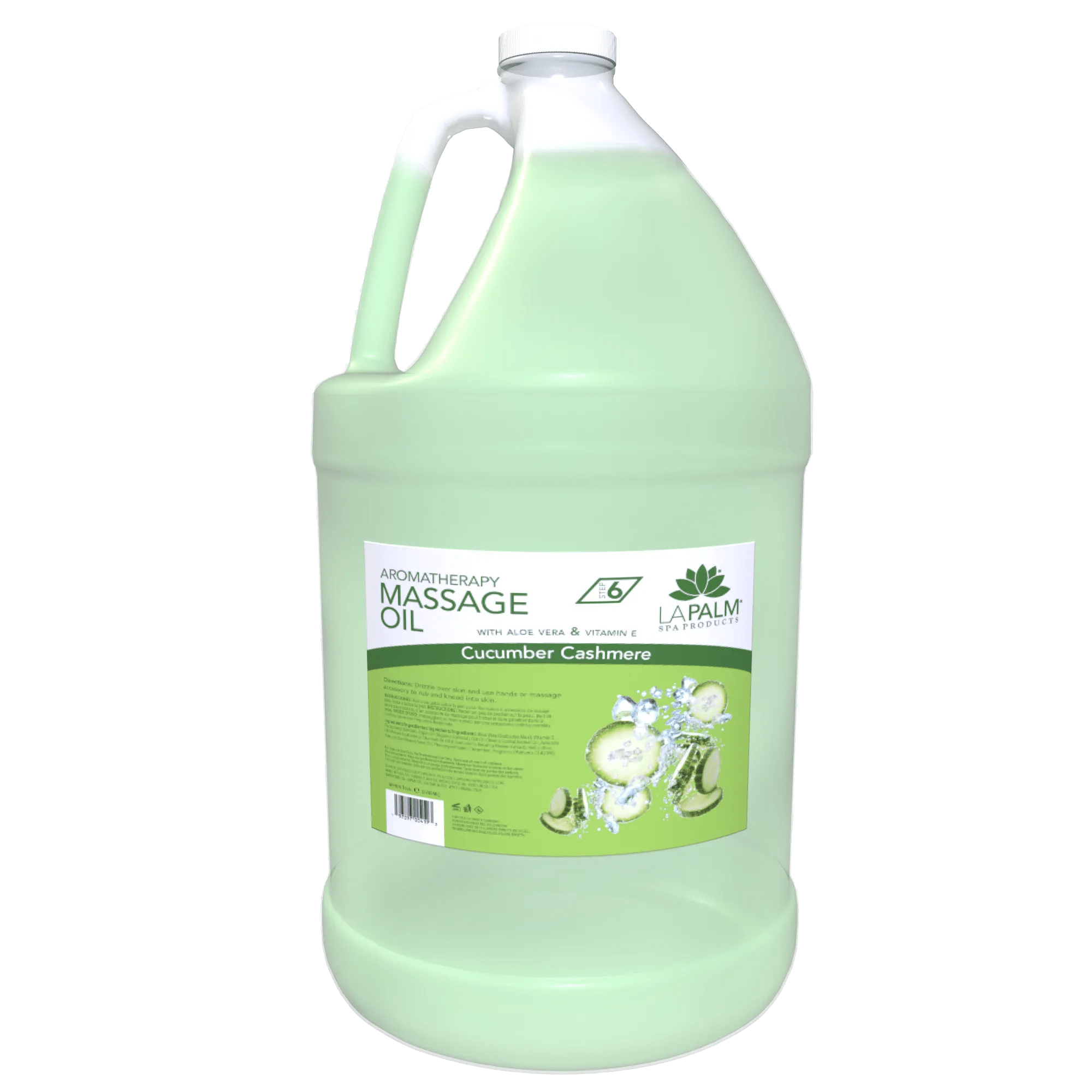 La palm Massage Oil Gallon Cucumber Cashmere