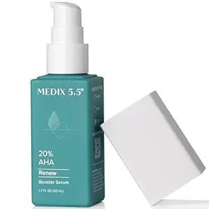Medix 20% Glycolic & Lactic Acid Exfoliating Booster | AHA Body Serum for Softening Dry Skin, 1.7 Fl Oz