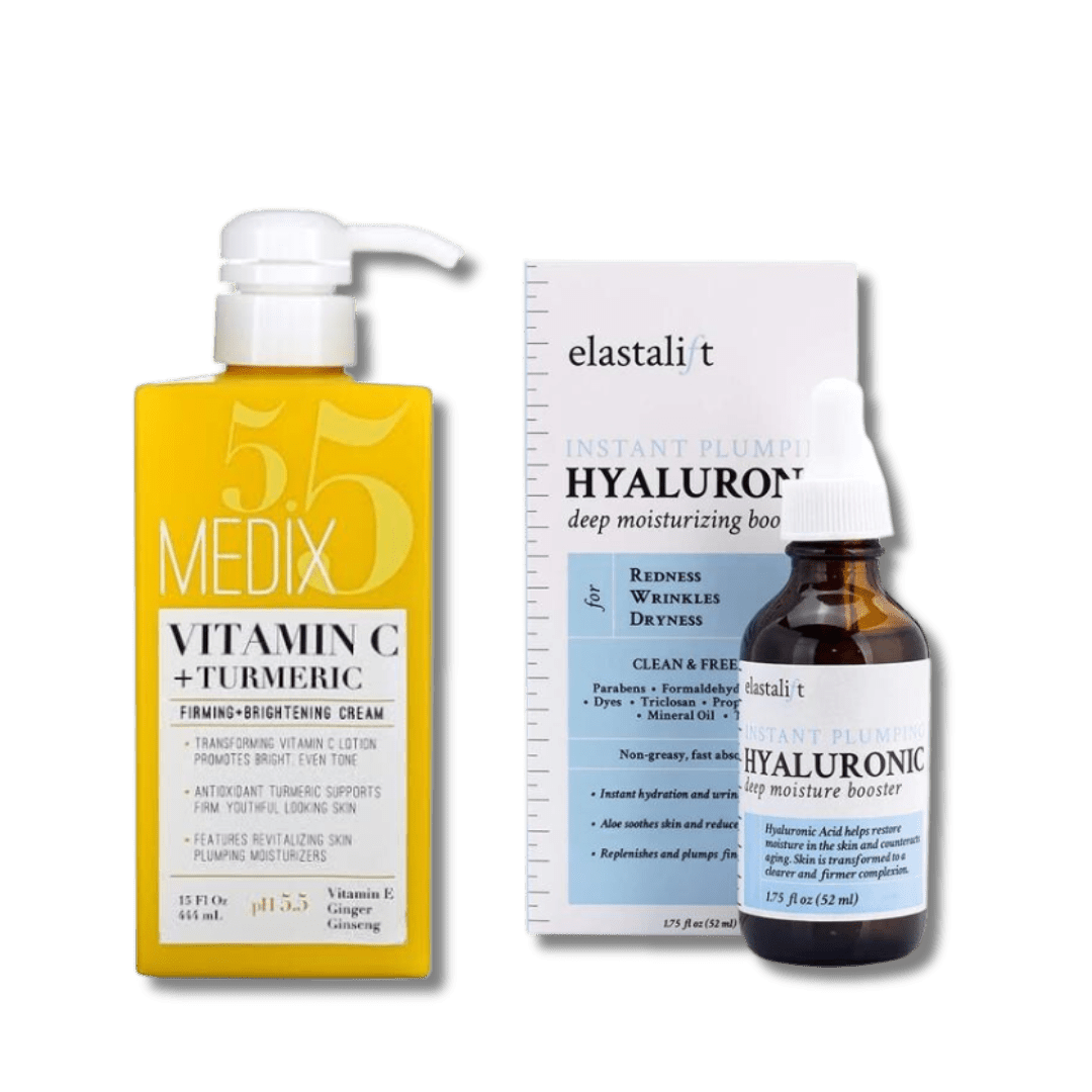 Medix Vitamin C lotion and Elastalift Hyaluronic acid serum