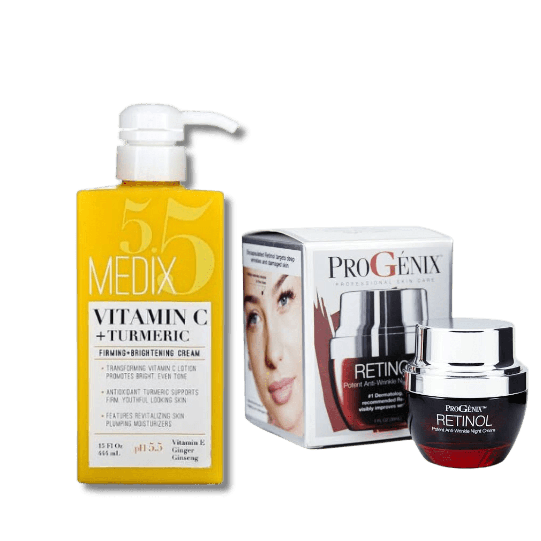 Medix Vitamin C Lotion and Progenix Retinol Cream