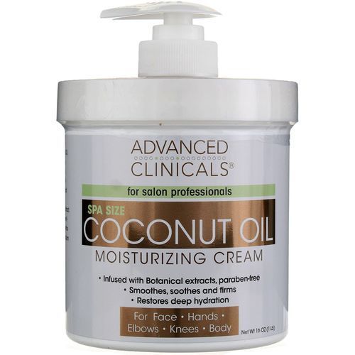 Advanced Clinicals Coconut Oil Cream 16oz