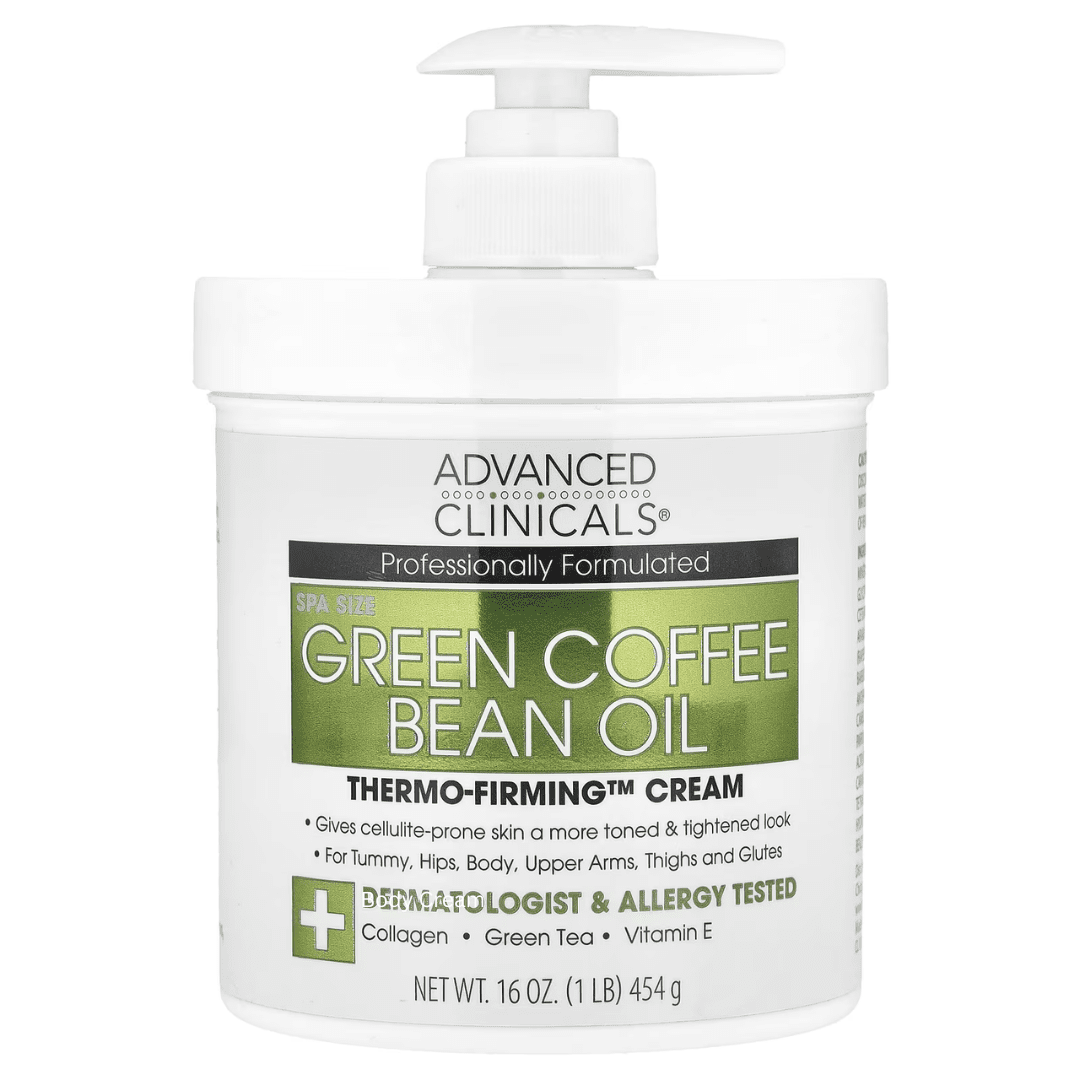 Advanced Clinicals Green Coffee Bean Oil Thermo - Firming Cream 454g