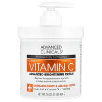 Advanced Clinicals Vitamin C Brightening Cream 16Oz 1L