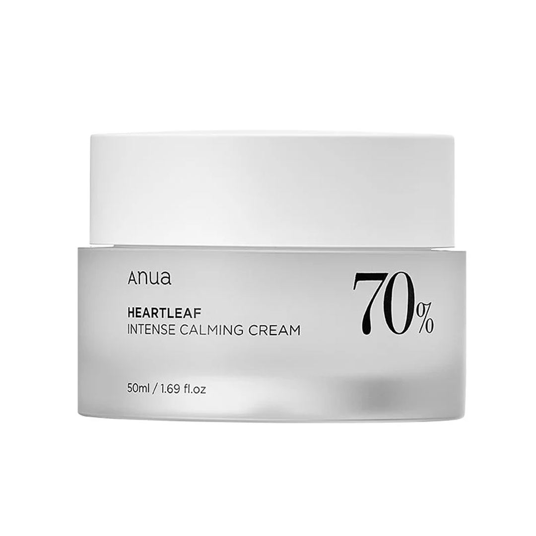 Anua Heartleaf 70% Intense Calming Cream 50ml – Soothing & Hydrating Moisturizer for Sensitive Skin