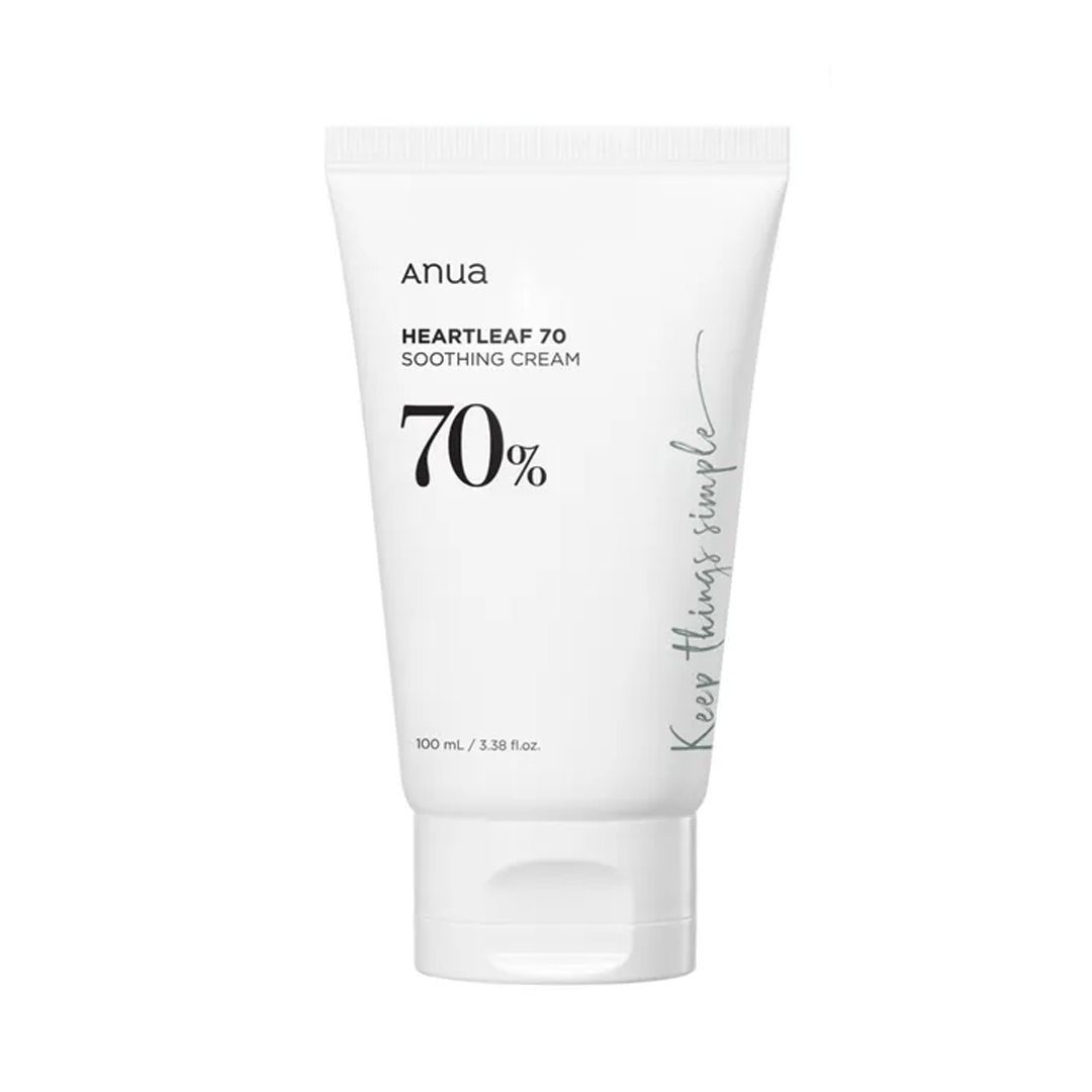 Anua Heartleaf 70% Soothing Cream 100ml – Hydrating & Calming Cream for Sensitive Skin