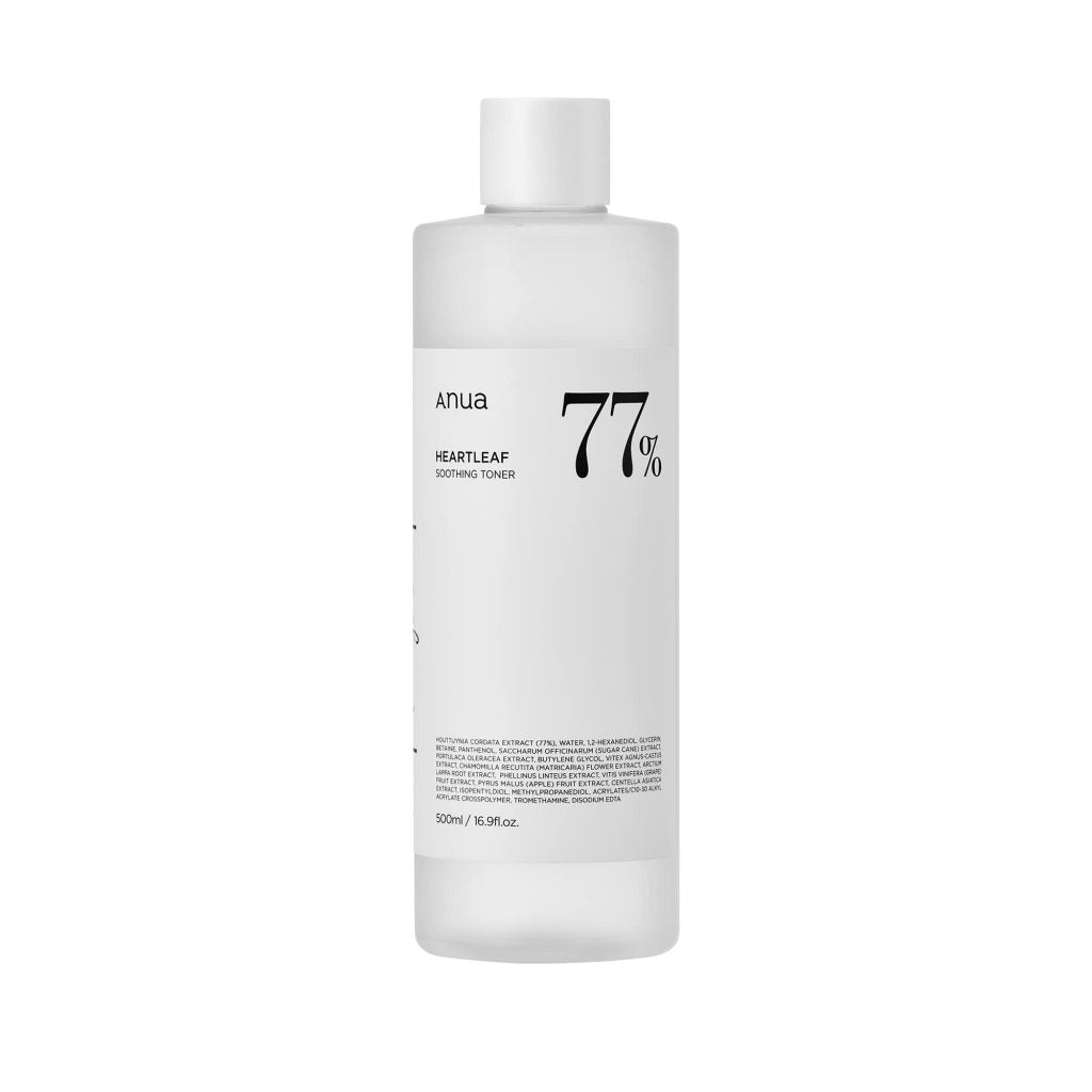 Anua Heartleaf 77% Soothing Toner 500Ml– Calming & Hydrating Toner for Sensitive Skin