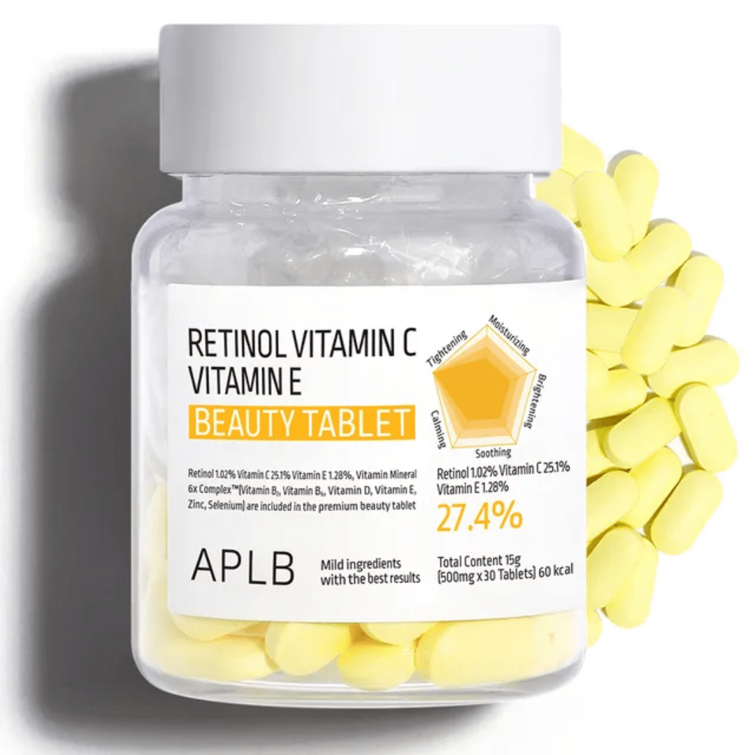 APLB Retinol Vitamin C Vitamin E Beauty Tablet 500mg
