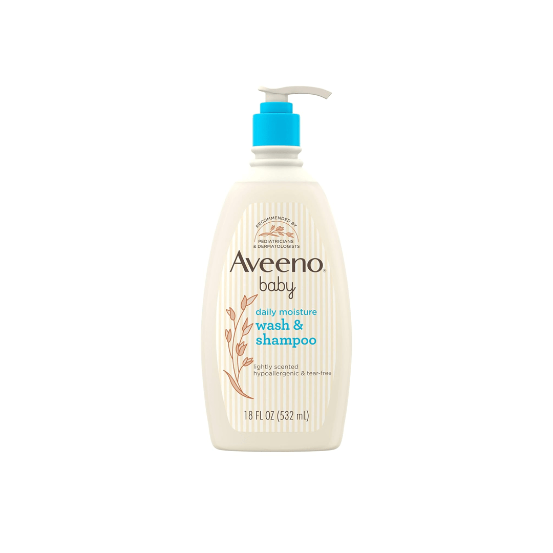 Aveeno Baby Daily Moisture Wash & Shampoo 532ml