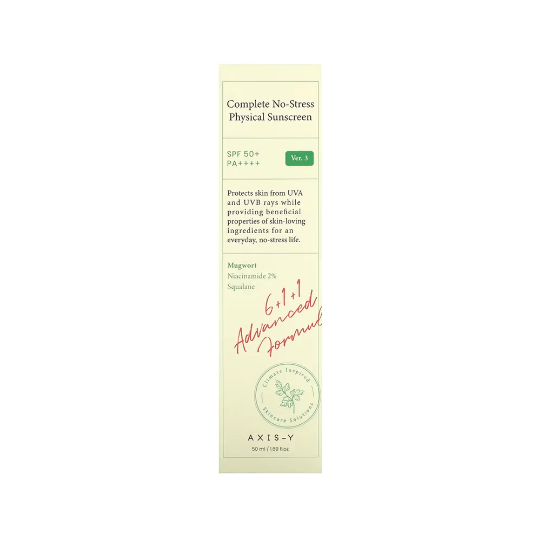 AXIS - Y Complete No - Stress Physical Sunscreen V.3 SPF50+ PA++++ – 50ml