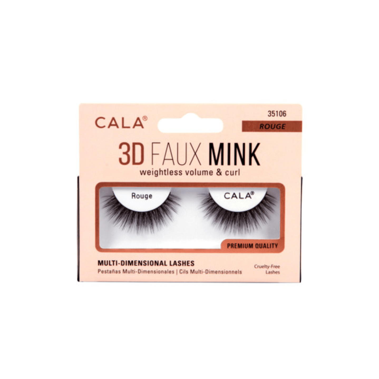 CALA 3D Faux Mink Lashes – Rouge