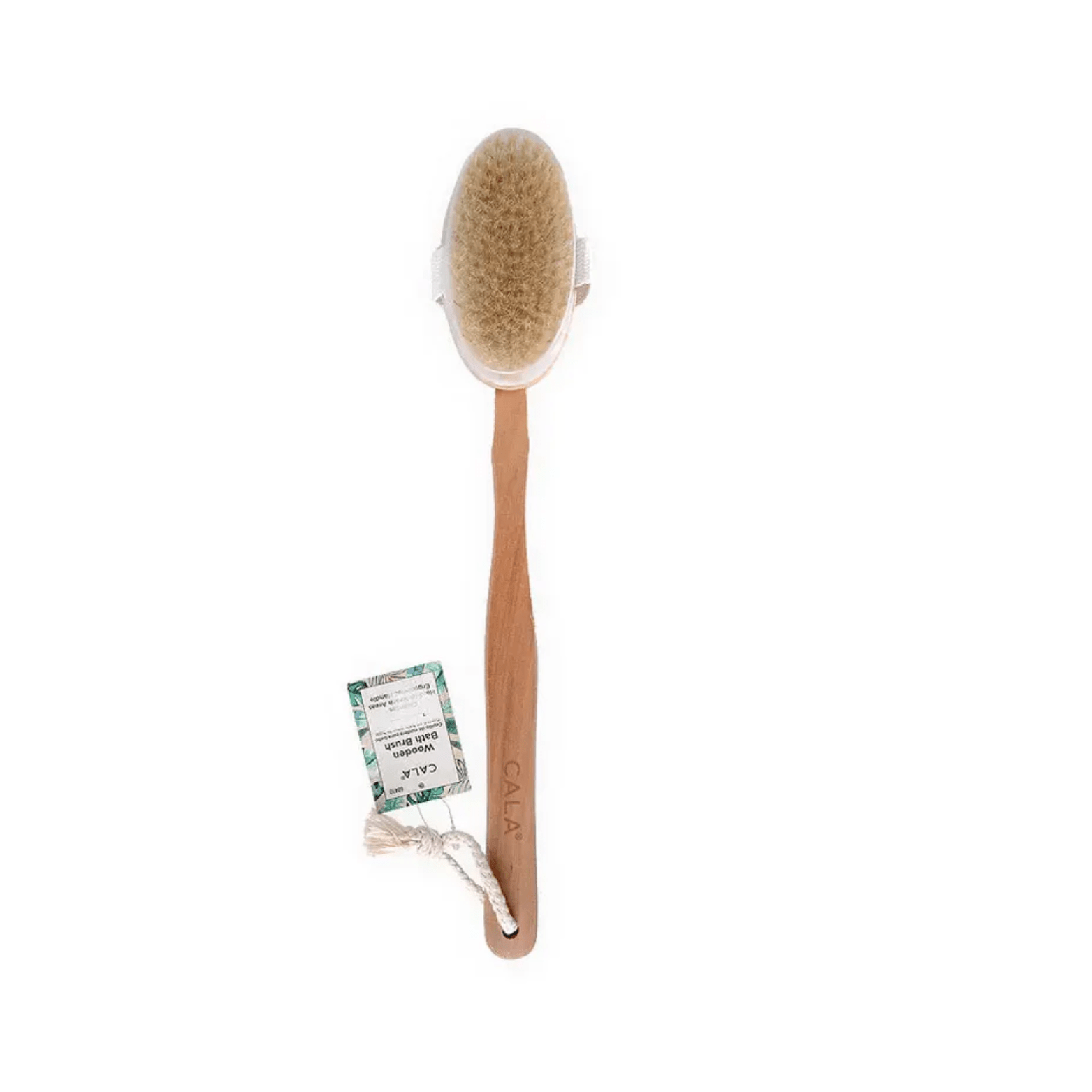 CALA Wooden Bath Brush with Long Handle