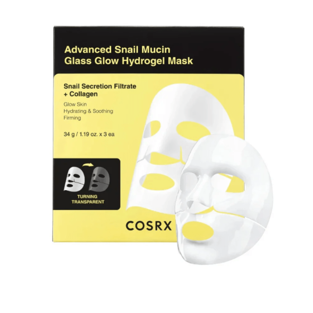 Cosrx Advanced Snail Mucin Glass Glow Hydrogel Mask - 34g