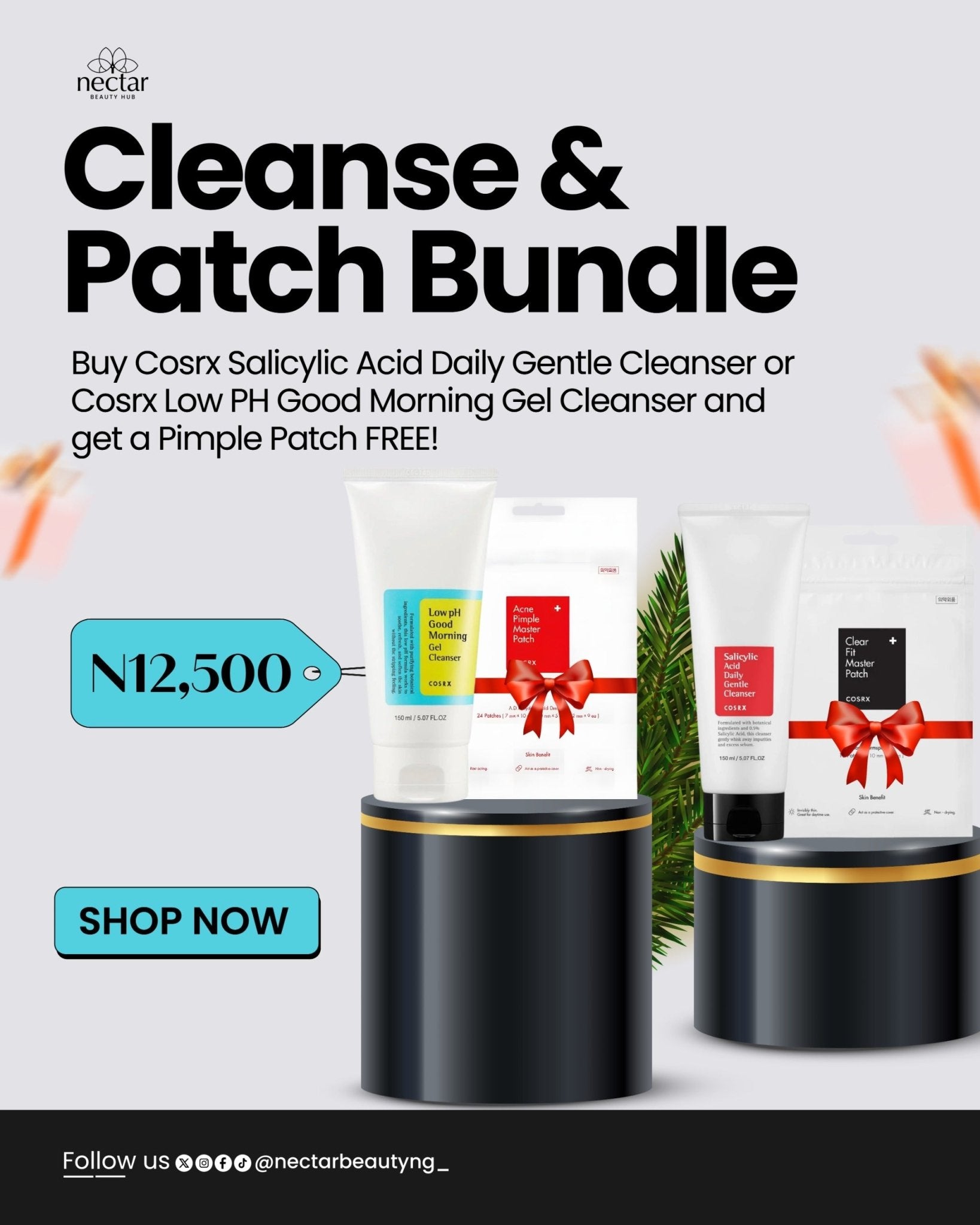 COSRX Cleanse and Patch Bundle