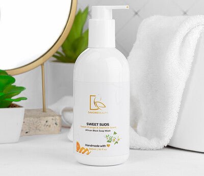 Dakore Beauty Sweet Suds Lemon - Grass & Bergamot Scent African Black Soap Wash 300ml