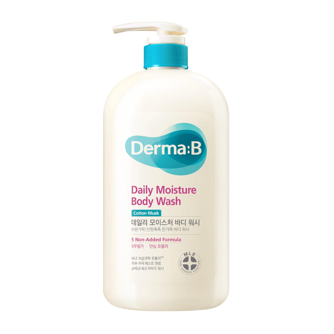 Derma:B Daily Moisture Body Wash – Cotton Musk 1000ml