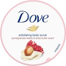 Dove Exfoliating Body Scrub Pomegranate Seeds & Shea Butter Scent 225ml – Smooth and Nourish Your Skin