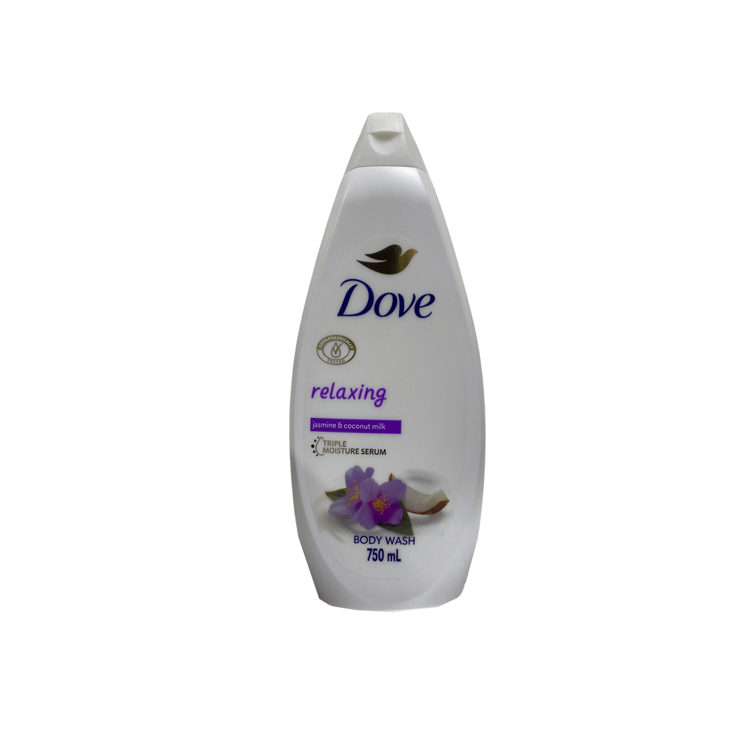 Dove Relaxing Jasmine & Coconut MilkBody Wash 750ml
