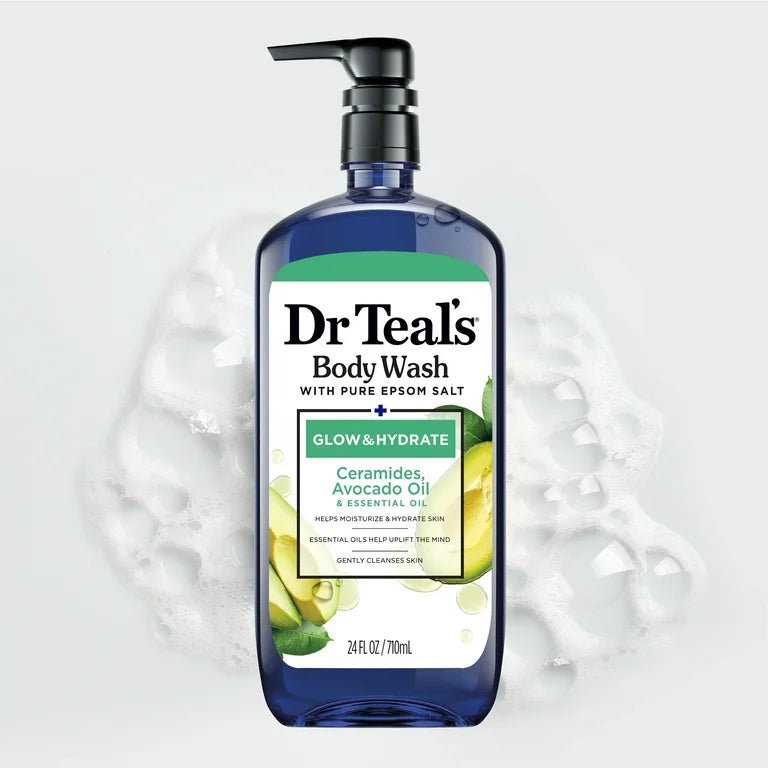 Dr Teal's Body Wash Glow & Hydrate With Ceramides, Avocado Oils 710ml – Nourish Your Skin