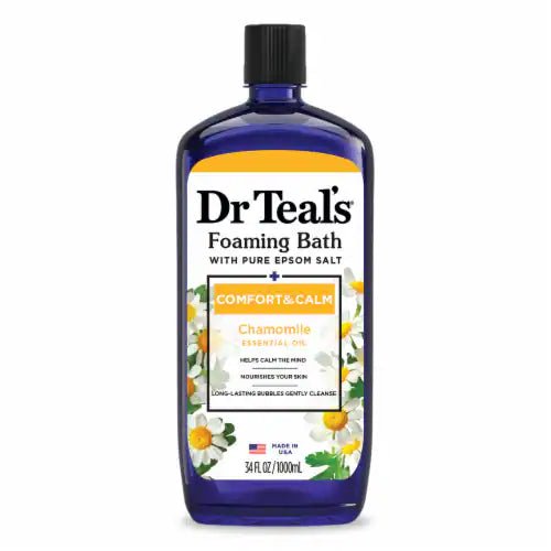 Dr Teal's Foaming Bath Pure Epsom Salt - Chamomile Essential Oil 1000ML