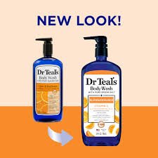 Dr Teal's Glow and Radiance Vitamin C Body Wash 710ml – Brighten and Nourish Your Skin