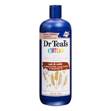 Dr Teal's Kids 3 in 1 Bubble Bath, Body Wash & Shampoo Oat & Milk with Shea Buter, Cocoa Butter & Essential Oil 591ml