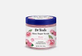 Dr Teal's Shea Sugar Scrub Rose Essential Oil 538g