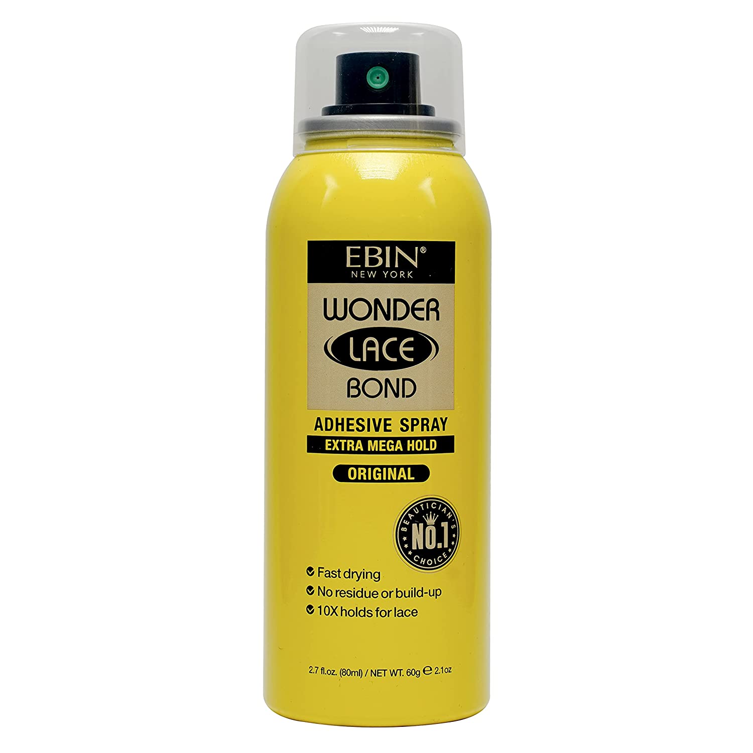 Ebin Wonder Lace Bond Adhesive Spray Extra Mega Hold Original 80ml