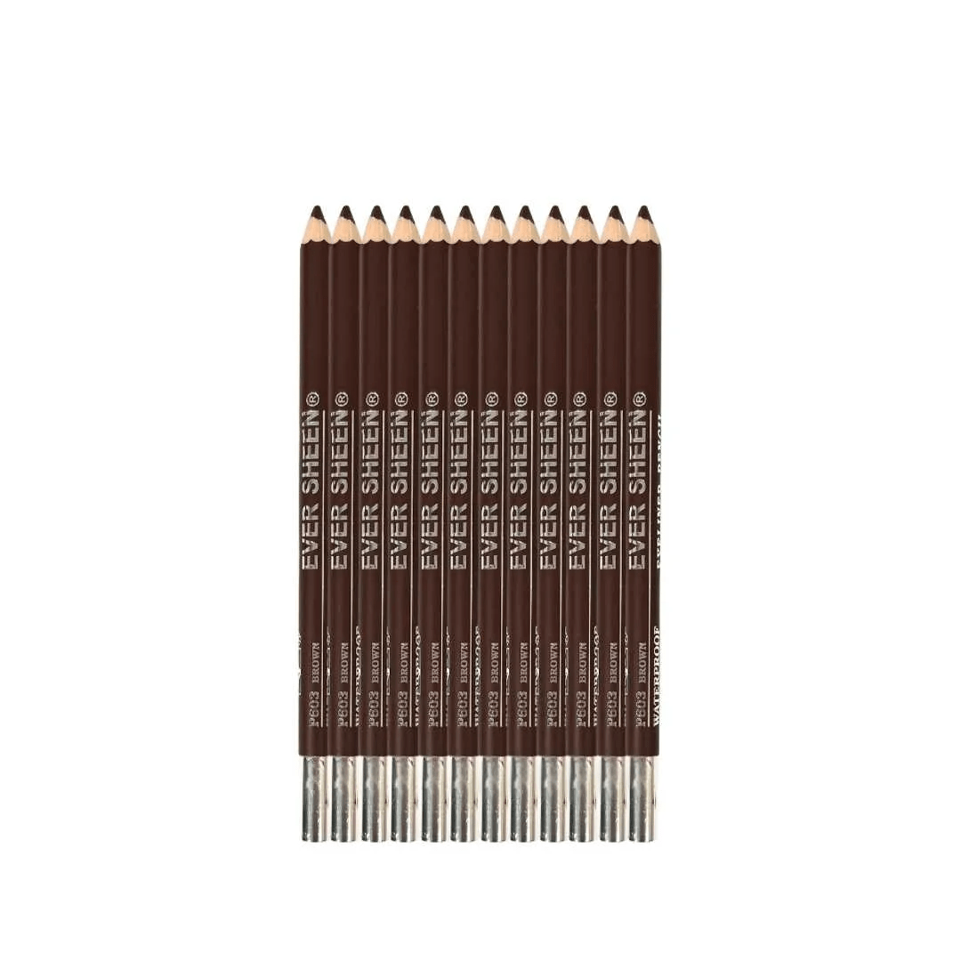 Ever Sheen Eyeliner 12 Pencils Brown