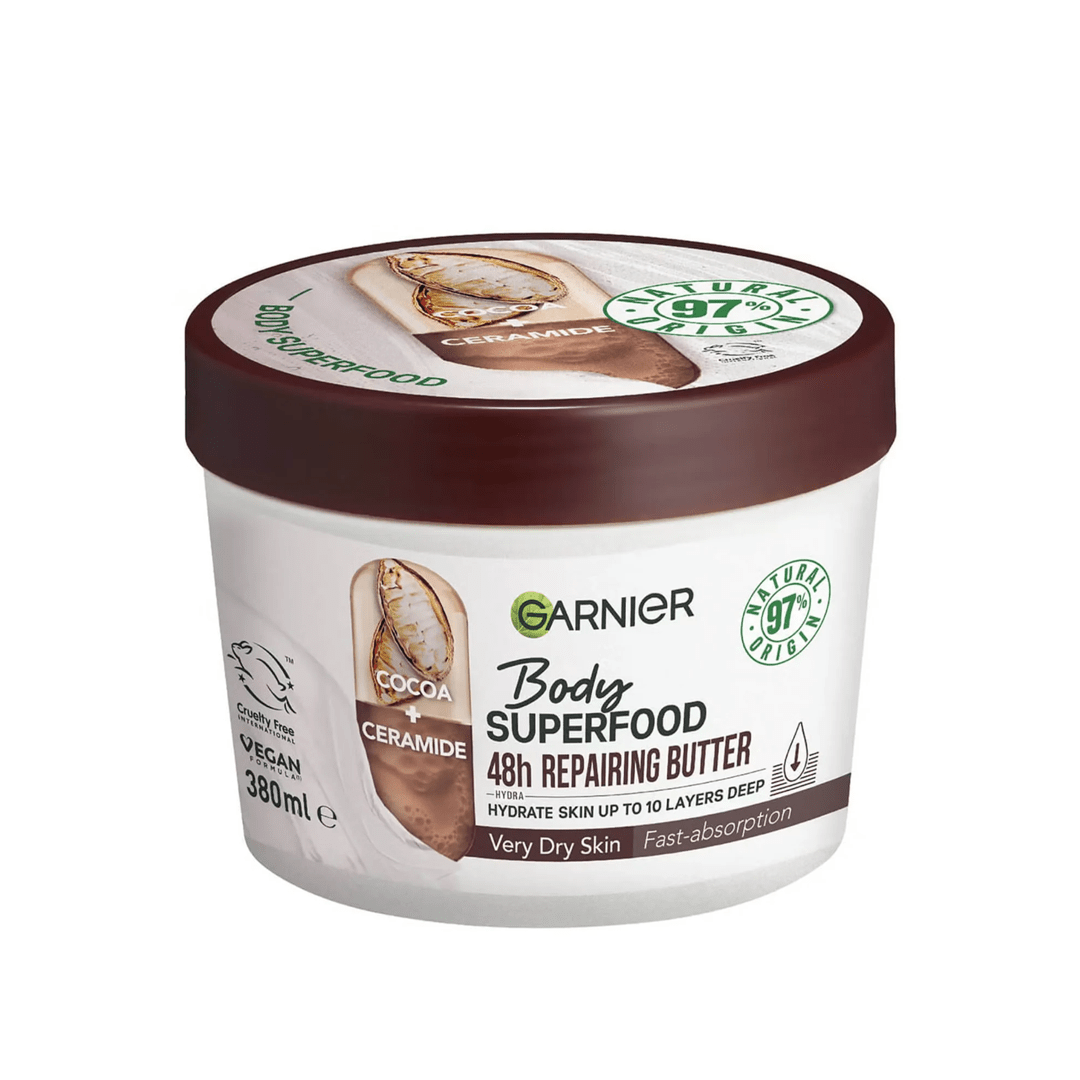 Garnier Body Superfood 48H Repairing Butter 380ml – Deep Nourishment & Long - Lasting Hydration