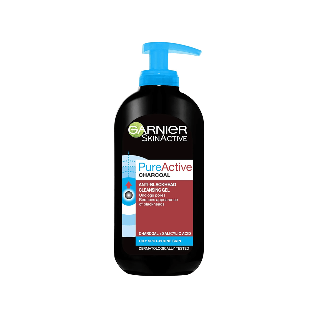 Garnier Skin Active Pure Active Charcoal Anti - Blackhead Cleansing Gel 200ml