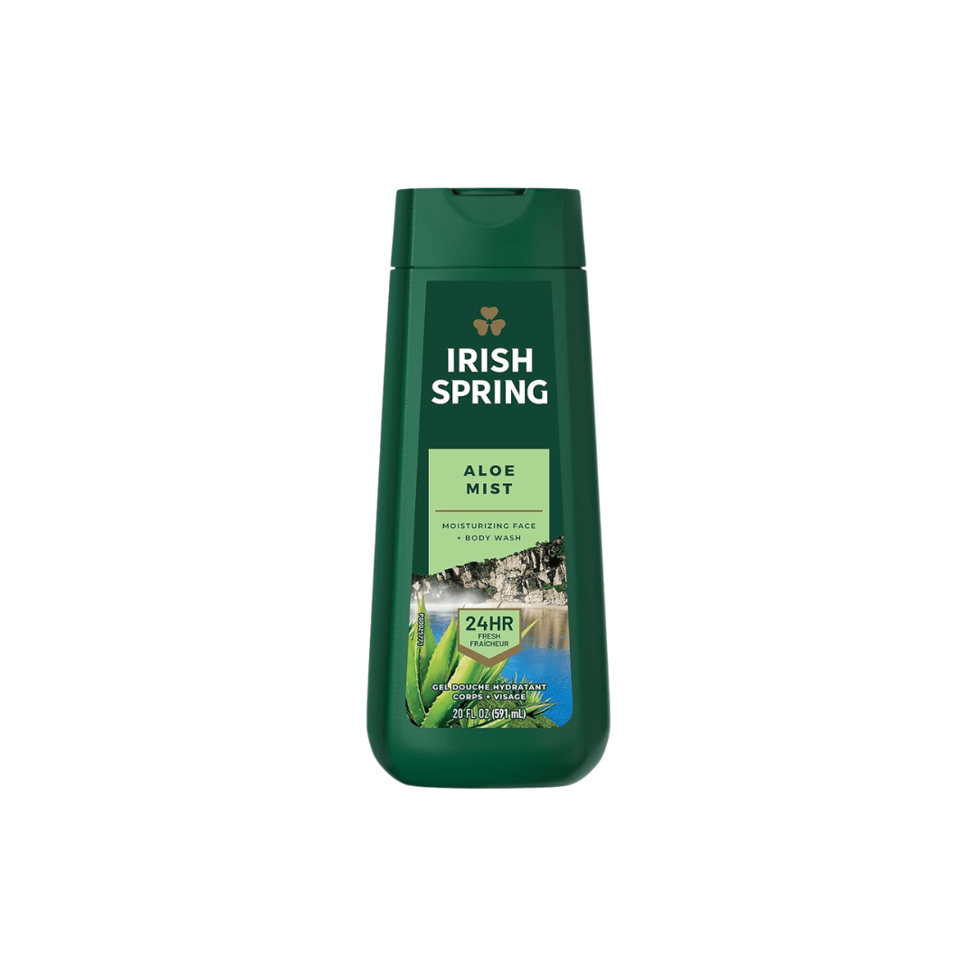 Irish Spring Aloe Mist Moisturizing Face + Body Wash 591ml