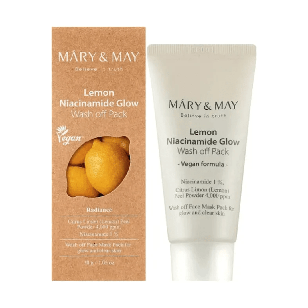 Mary & May Lemon Niacinamide Glow Wash off Pack - 30g