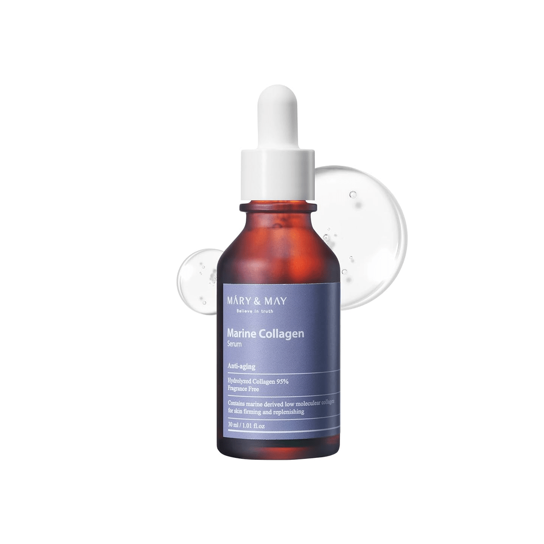 Mary & May Marine Collagen Serum 30ml | Firming & Hydrating Anti - Aging Serum