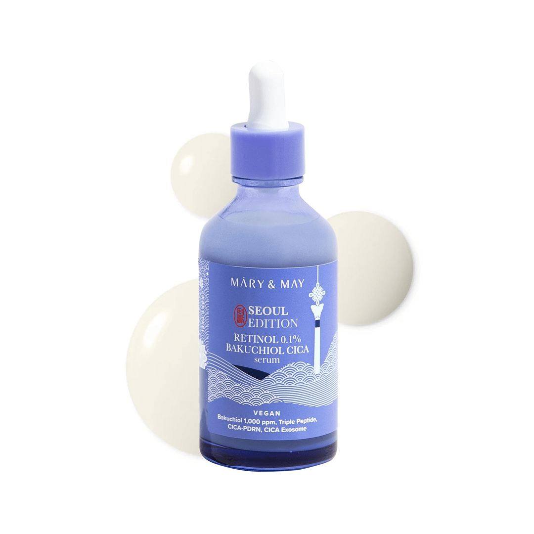 Mary & May Retinol 0.1% Bakuchiol CICA Serum 80ml | Anti - Aging, Firming & Soothing Treatment