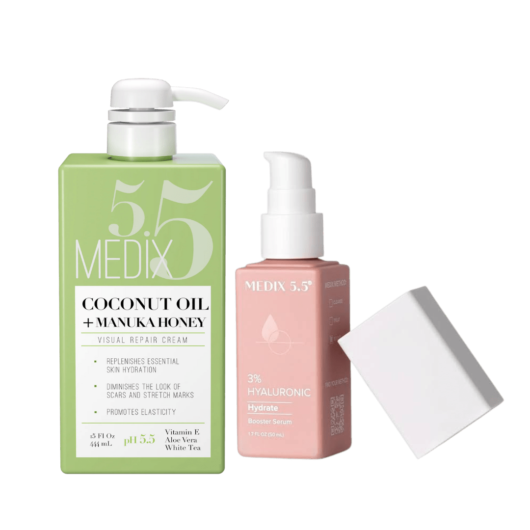 MEDIX Coconut Body Lotion + Manuka Honey Cream and MEDIX 3% Concentrated Hyaluronic Acid
