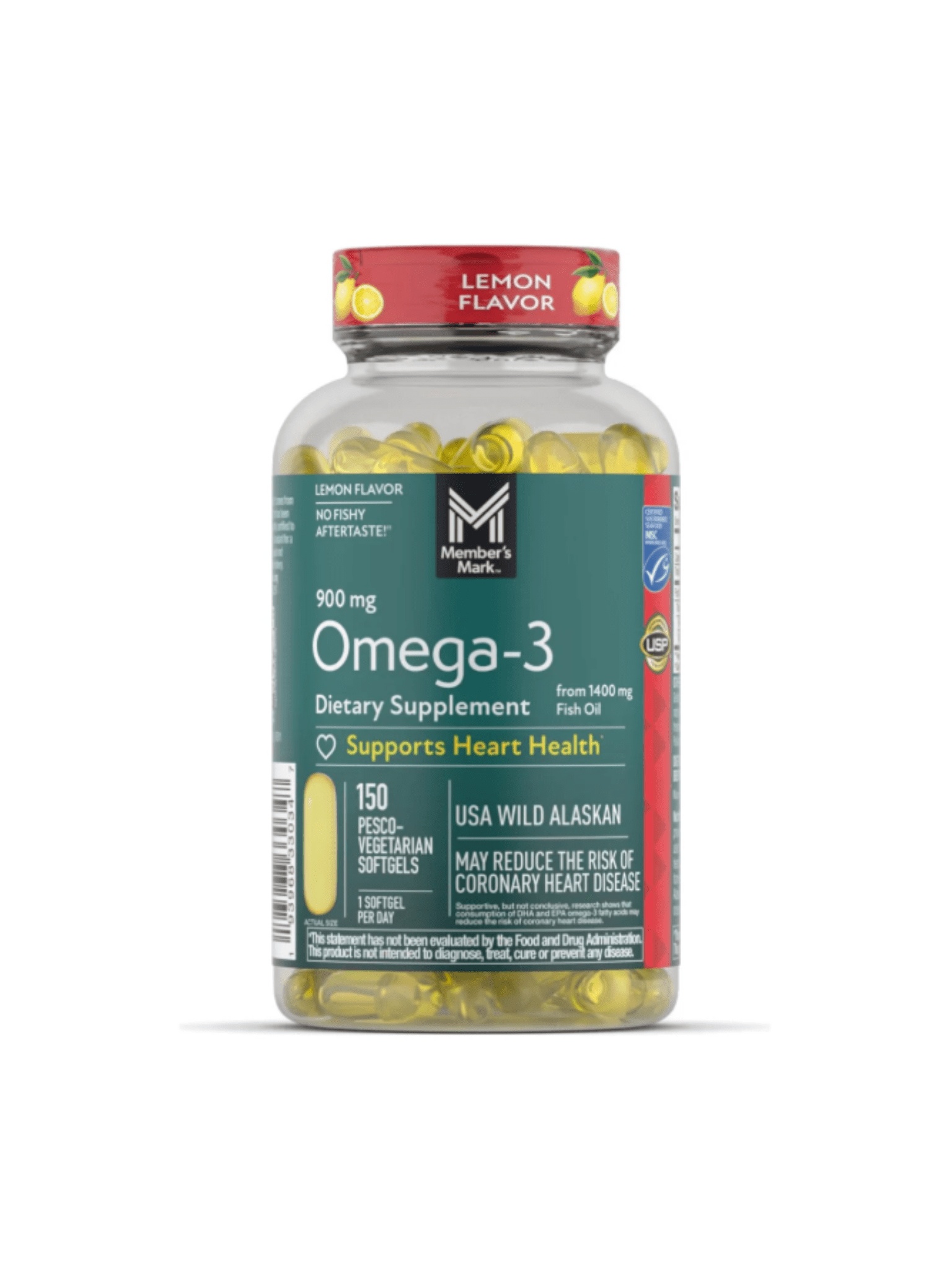 Member’s Mark Omega - 3 Fish Oil 900mg | 150 SoftGels – Triple Strength EPA & DHA EXP 2026|OCT