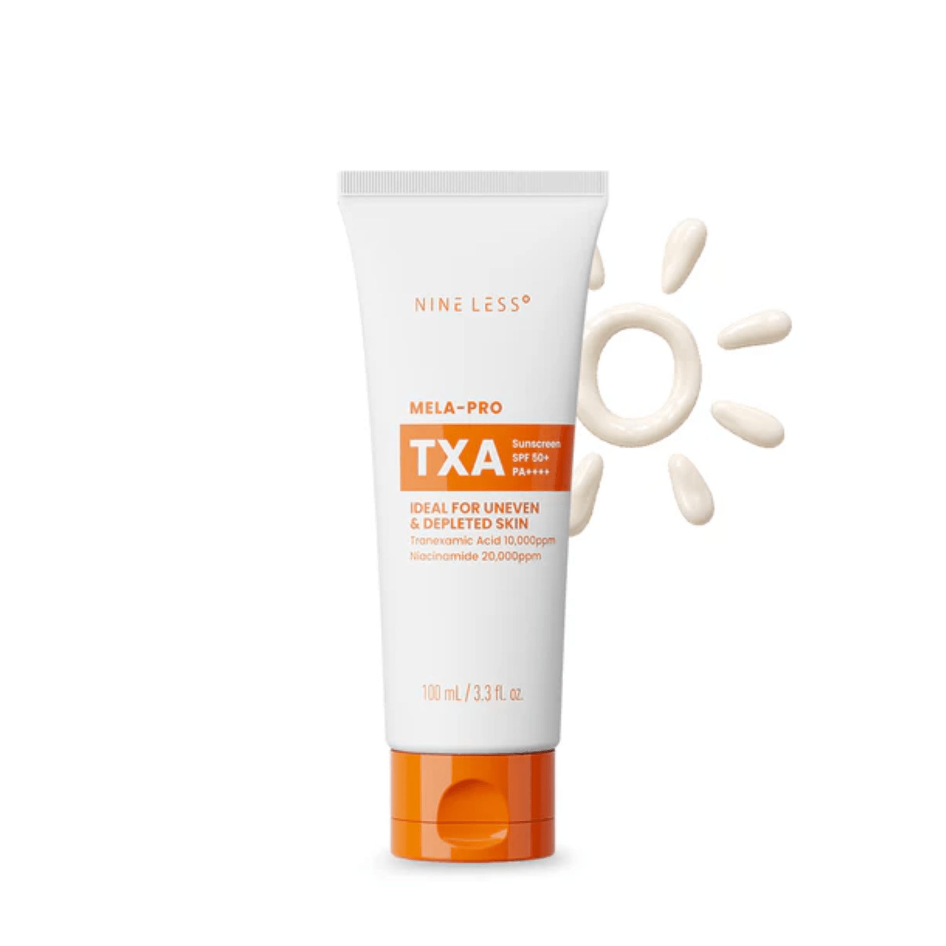 NINELESS Mela-Pro TXA Sunscreen SPF50+ PA++++ - 100ml / (Ideal for Uneven & Depleted Skin)