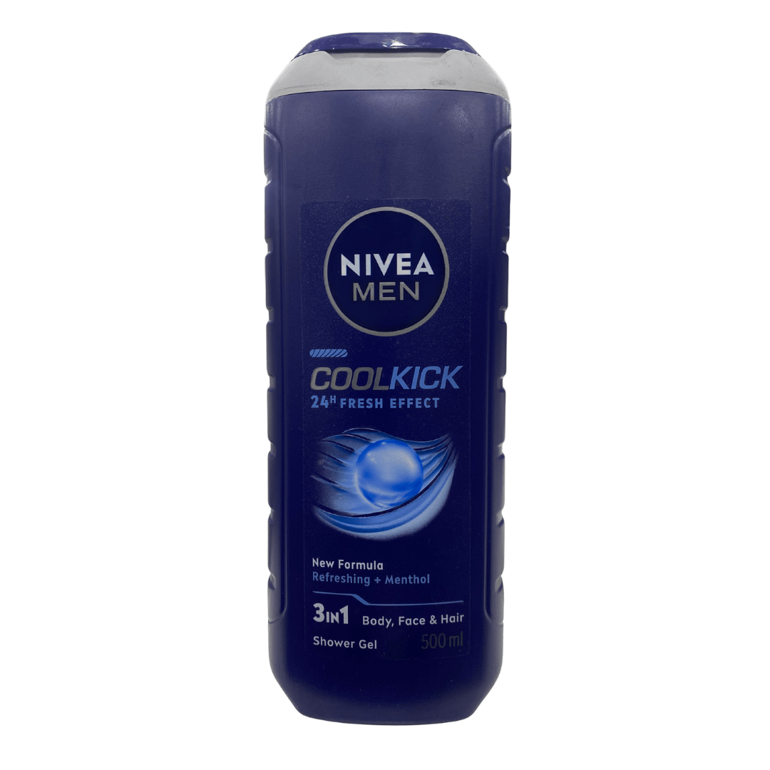 Nivea Men Cool Kick 24H Fresh Effect 3in1 Shower Gel - 500ml