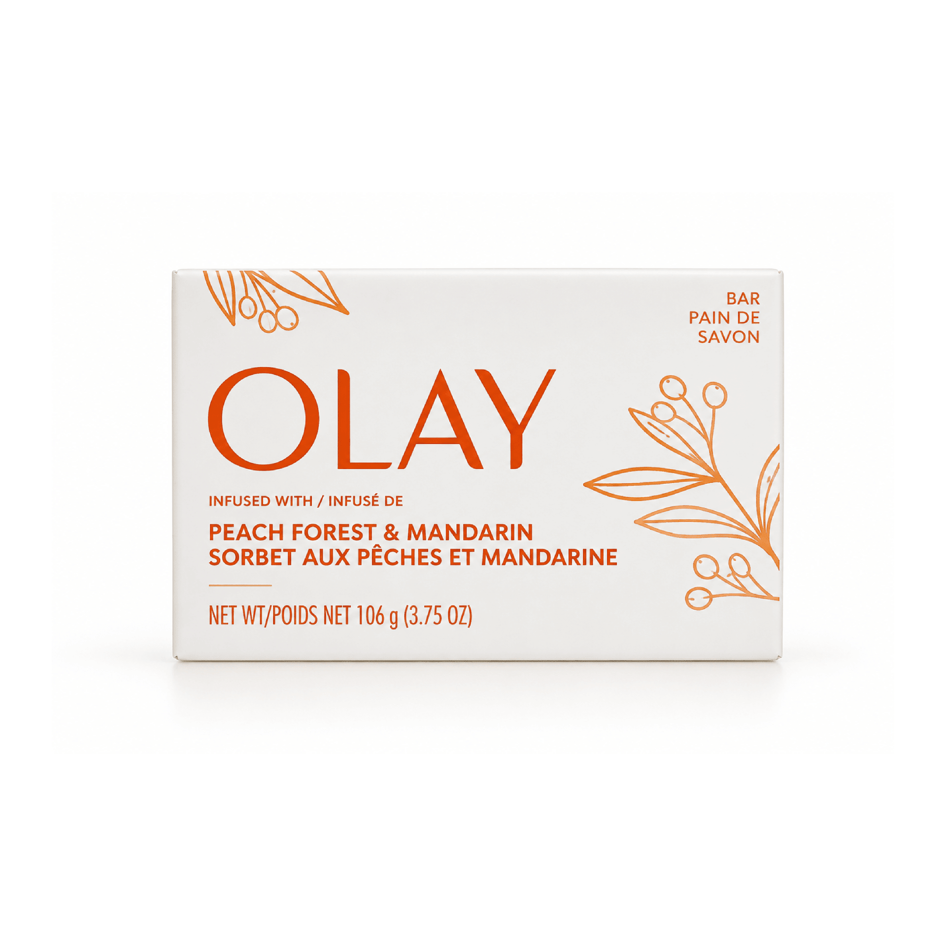 Olay Peach Sorbet & Mandarin Bar Soap - 106g