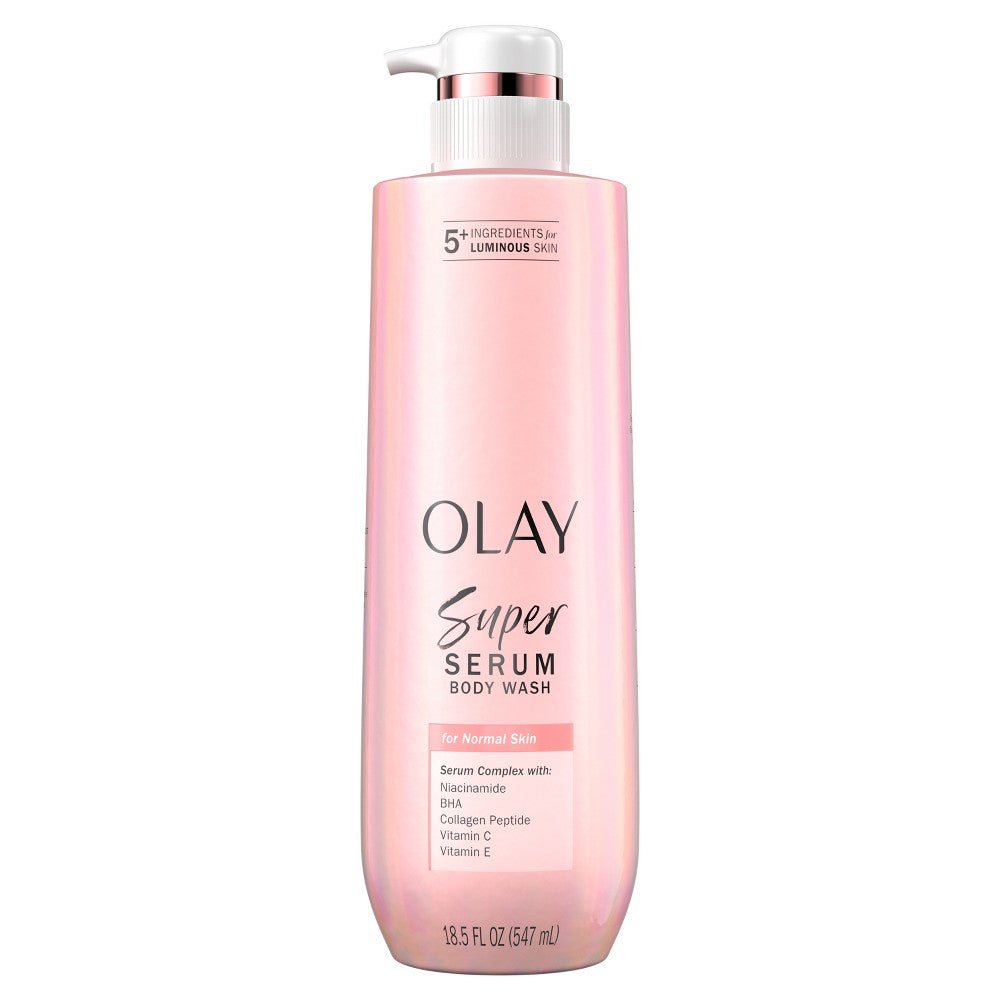Olay Super Serum Body Wash 547ml – With Niacinamide, BHA, Collagen, Vitamin C & E