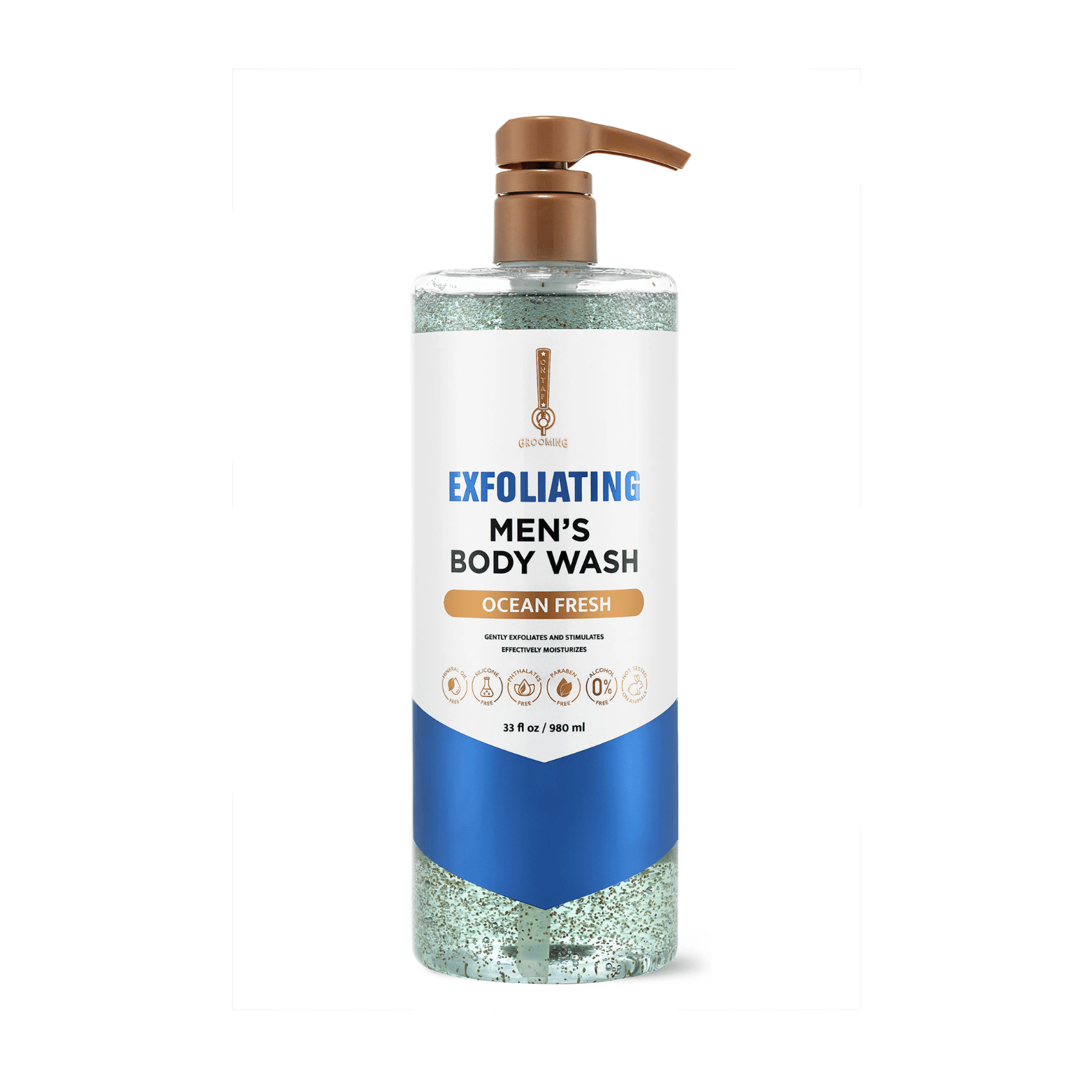 On Tap Grooming Ocean Fresh Exfoliating Body Wash - 980ml