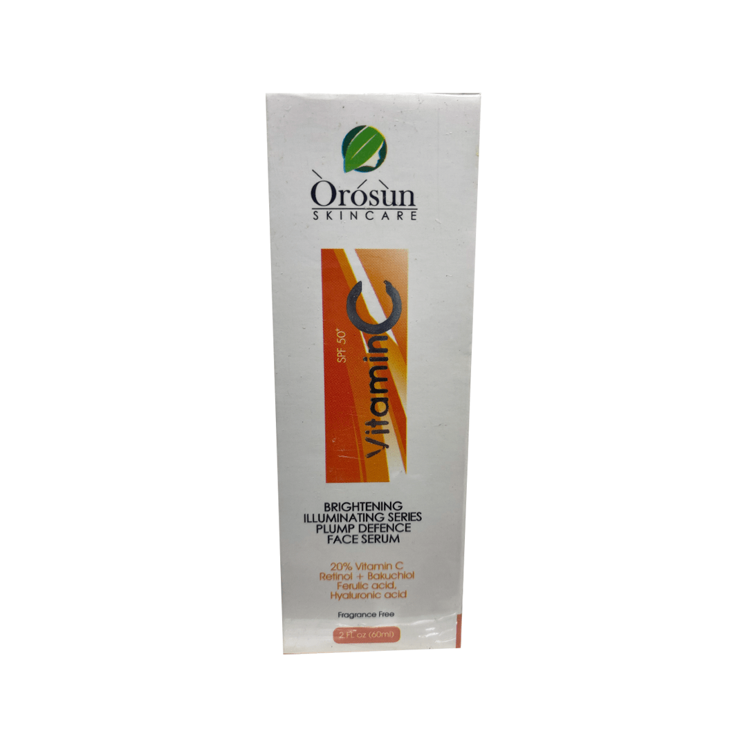 Orosun Skincare Vitamin C SPF 50 Face Serum 60ml – Brighten & Protect