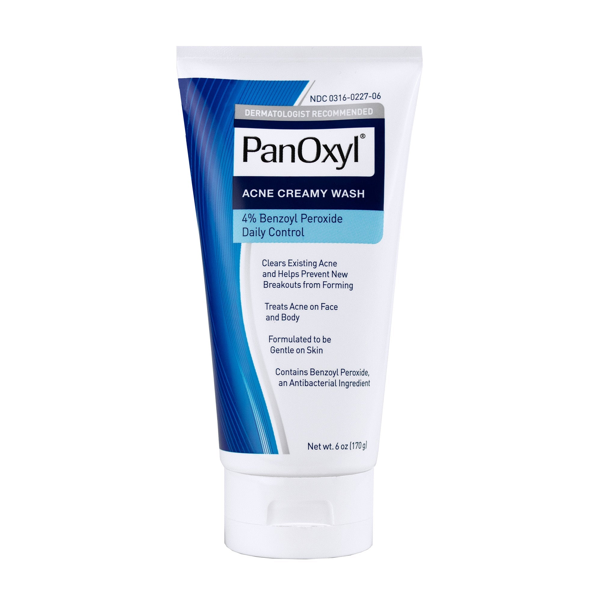 Panoxyl Acne Creamy Wash 4% Benzoyl Peroxide Daily Control 170g