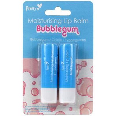 Pretty Moisturizing Lip Balm Bubblegum (2x4.3gE)