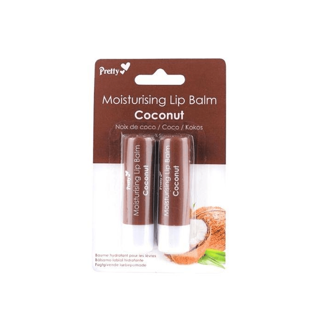 Pretty Moisturizing Lip Balm Coconut (2x4.3gE)/0.15oz – Hydrate, Protect, Nourish