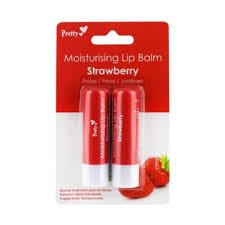 Pretty Moisturizing Lip Balm Strawberry (2x4.3gE)/0.15oz – Hydrate, Protect, Nourish