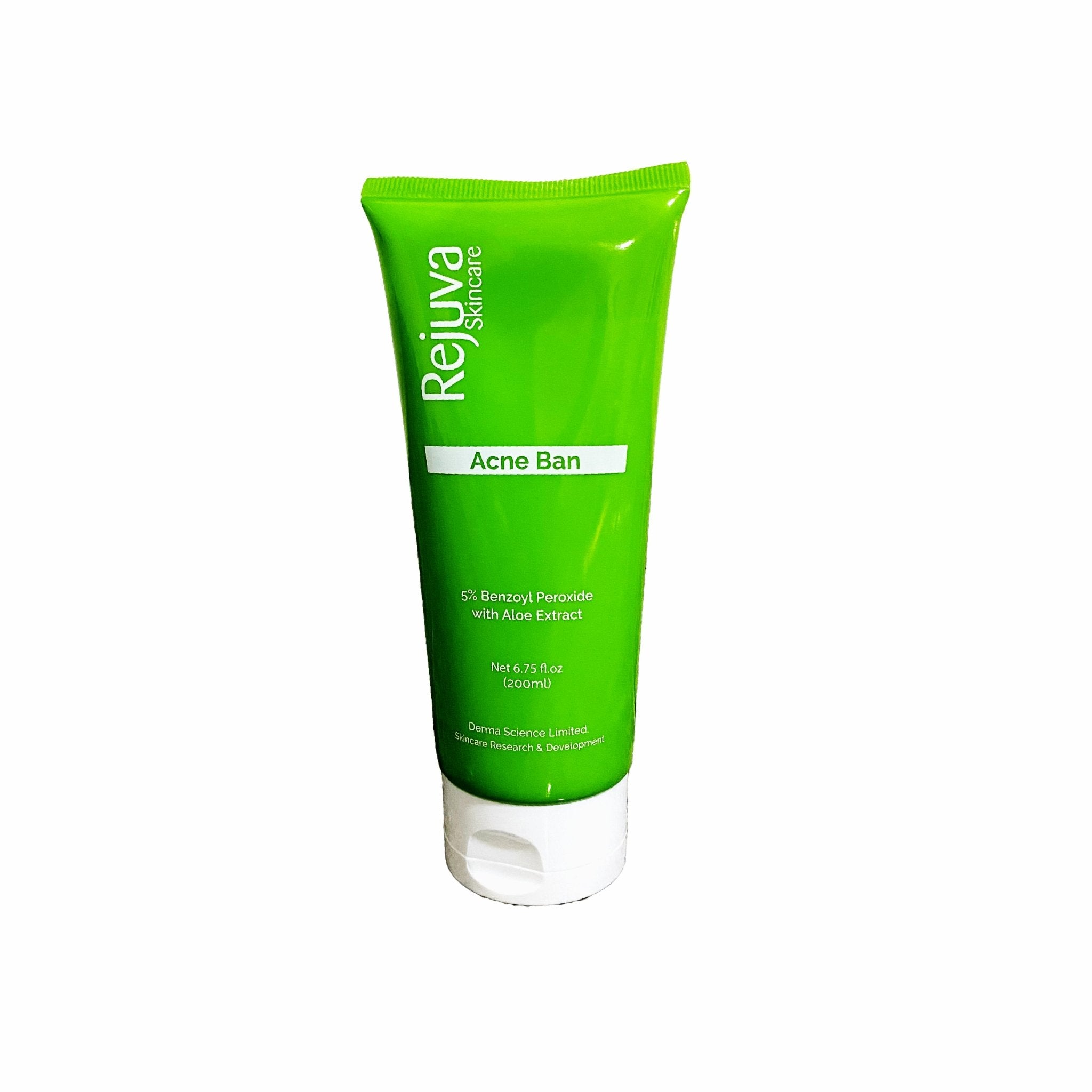 Rejuva Skincare Acne Ban 5% Benzoyl Peroxide With Aloe Extract 200ml