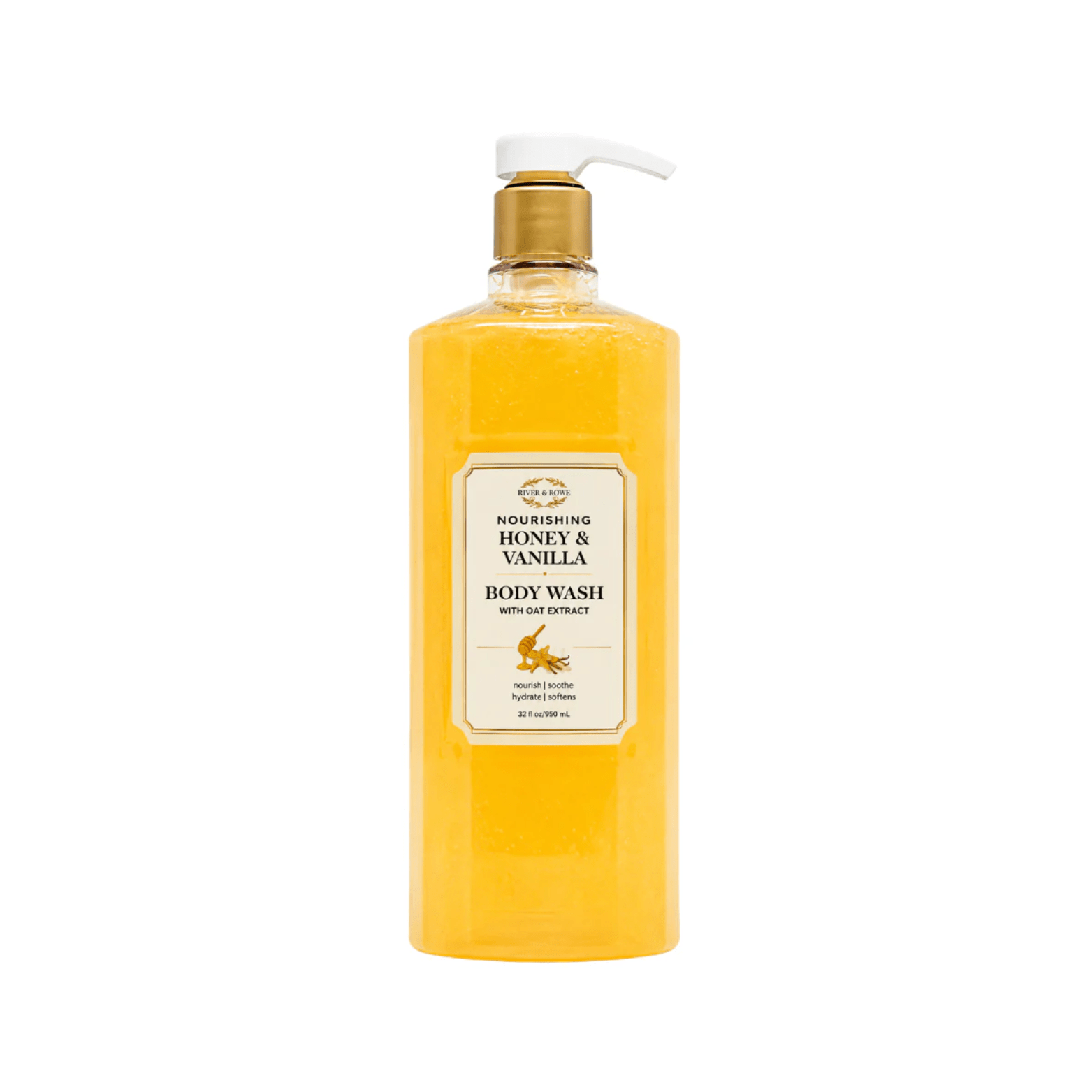 River & Rowe Honey & Vanilla Body Wash - 950ml