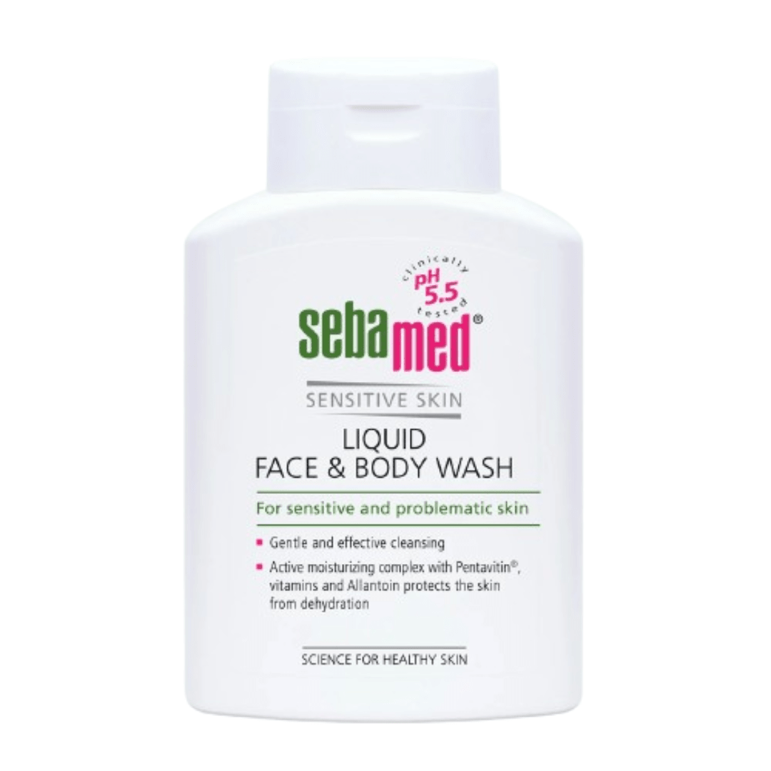 Sebamed Sensitive Skin Liquid Face & Body Wash - 200ml